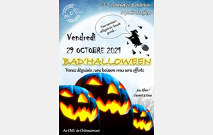 Bad'Halloween : une soirée pour le Téléthon !!